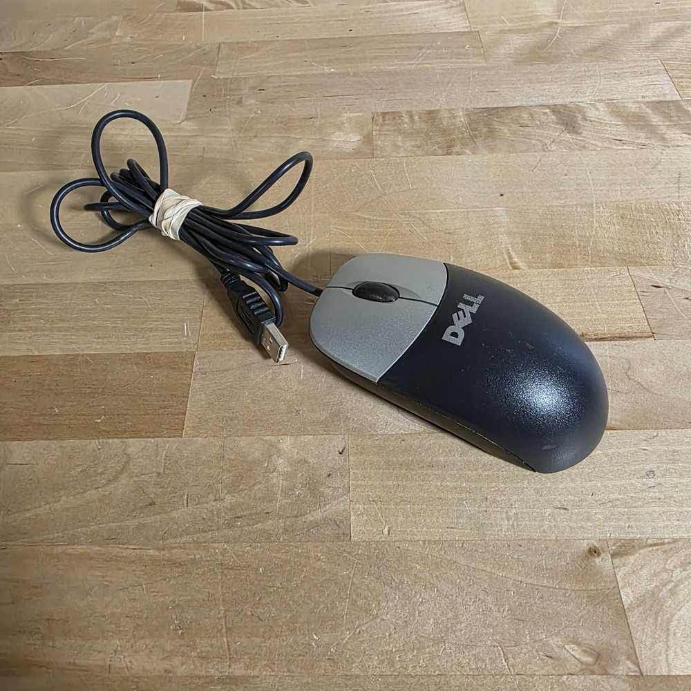Genuine DELL 3 Button Usb‎ Optical Mouse M-UVDEL1 Tested Working